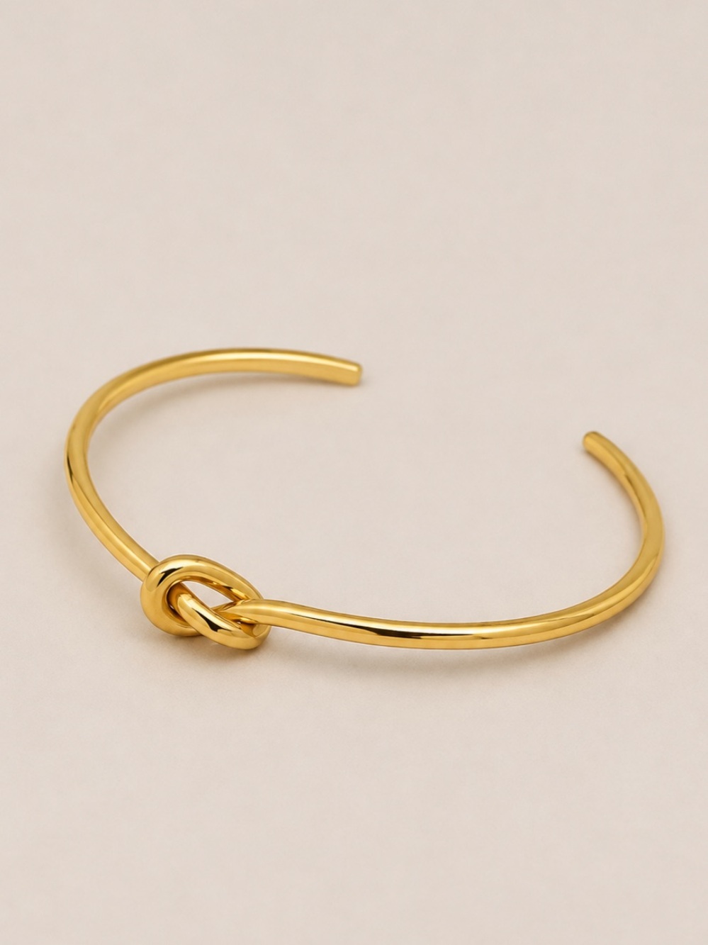 New! 18K Gold Plated Fischer Knot Cuff Bracelet NWOT
